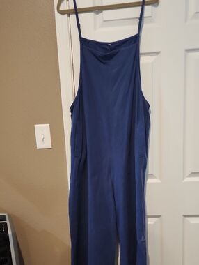 Blue Sleeveless Jumpsuit